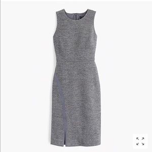 J. Crew Gray Wool Sleeveless Sheath Dress (00)